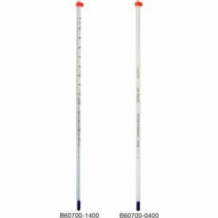 BEL-ART H-B DURAC Plus General Purpose Liquid-In-Glass Thermometer, 0 to 230F, 76mm Immersion 607000700